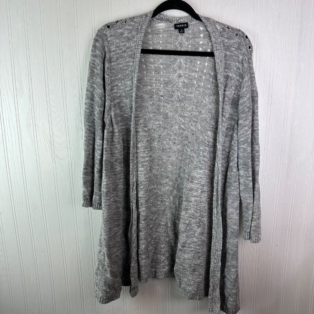 Torrid Gray Sweater Cardigan size 3XL‎